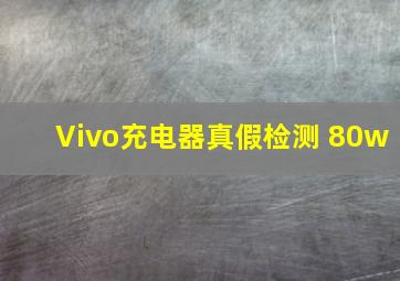 Vivo充电器真假检测 80w